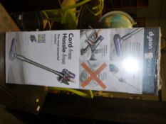 A Dyson V8 animal, cord free vacuum cleaner, as new in box and shrink wrap