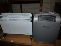 A Dimplex dehumidifier and a Coopers electric heater