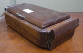 An Art Deco mahogany cigar box