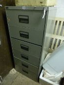 A HARVEY SIX DRAWER METAL FILING CABINET