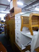 FIVE PIECES OF MODERN FURNITURE, to include a dressing table, chest of three drawers, TV unit, etc