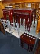 THREE MODERN NESTS OF TABLES