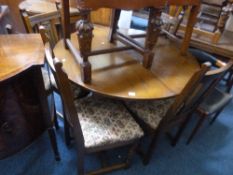 AN 'OLD CHARM' OAK EXTENDING DINING TABLE, approximate size extended length 151cm x width 112cm x