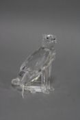 A SWARVOSKI GLASS CHEETAH, (chip to ear)