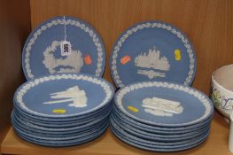 TWENTY WEDGWOOD JASPERWARE CHRISTMAS PLATES, 1969 to 1988