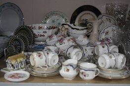 A COLLECTION OF ASSORTED CERAMICS, including an early 20th Century Aynsley teaset, Royal Crown Derby