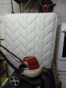 A SINGLE DIVAN BED, and mattress with drawers