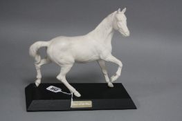 A BESWICK HORSE, 'Spirit of The World', No.2688, white, matt, on plinth