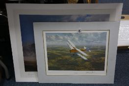A SIGNED LIMITED EDITION GERALD COULSON AIRCRAFT PRINT, 'Singing Wines' 280/850 and another '