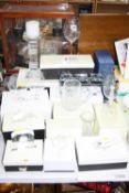 VARIOUS BOXED GLASSWARES, Galway Crystal etc (some damage)