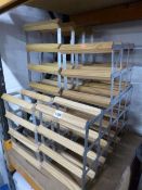 FOUR VARIOUS WINE RACKS