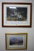 AFTER DAVID SHEPHERD, two Limited Edition prints, 'Lonely Vigil, Snow Leopard', No.114/1500 and '