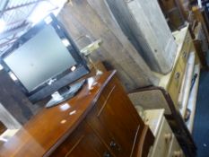 A FOLDING CAMPAIGN CHAIR, an Akura 15' LCD TV, etc (5)