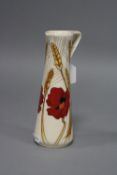 A MOORCROFT POTTERY EWER/JUG, Harvest Poppies & Corn pattern, impressed and painted '2009' backstamp
