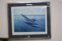 AFTER GERALD COULSON, 'Moment of Truth', a signed print, blind stamp, together with another print