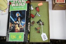A BOXED SET OF WEST END GAMES4 STAR WARS RETURN OF THE JEDI METAL FIGURES SET, No.40306, 25mm
