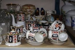 A COLLECTION OF CERAMICS, including a Noritake Imari Palette coffee service, nursery ware and