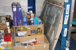 BOXED JIGSAW PUZZLES, another loose and four in clip frames, all Egyptian themed