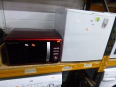 A PROLINE TABLE TOP FREEZER, and a Russell Hobbs microwave (2)