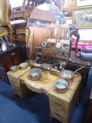 A WALNUT DRESSING TABLE