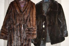 TWO FUR JACKETS, (2)