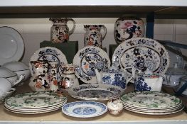 MASONS IRONSTONE, three boxed items, patterns include Chartreuse, Willow, Mandalay and Sapphire (