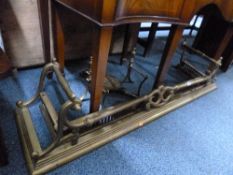 TWO BRASS FENDERS, etc (9)