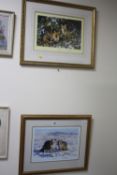 AFTER DAVID SHEPHERD, two Limited Edition colour prints, 'Winter Foxes', No.597/1500 and 'Artic