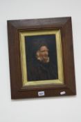 A LATE VICTORIAN BRITISH SCHOOL, Head and shoulders portrait of an old fisherman, oil on canvas,