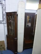 A LONG PAINTED BENCH, approximate size length 216cm x depth 25cm x height 49cm