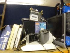 A QUANTITY OF MISCELLANEOUS, to include a Samsung LCD TV, portable radio's, etc