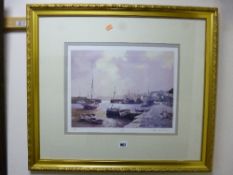 AFTER DON MICKLETHWAITE, 'Low Tide' and 'Evening Harbour', a pair of limited edition prints (no
