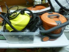 A VAX VACUUM CLEANER, and a steam cleaner (2)