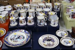 BOXED AYNSLEY ROYAL COMMEMORATIVES, to include loving mugs, tankards, bell's plates etc