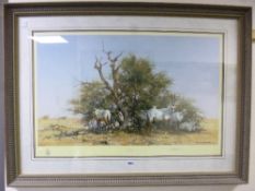 AFTER DAVID SHEPHERD, a limited edition print 'Arabian Oryx', signed and numbered in pencil no