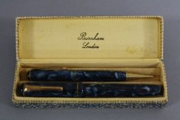 A 1930'S BURNHAM PEN AND PENCIL SET (boxed)