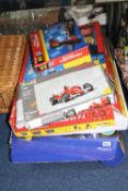 A BOXED SCALEXTIC FORMULA ONE X3 RACING SET, with both cars and track etc, a boxed Tecni Toys SCX