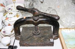 A CAST IRON BOOK PRESS