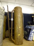 A POST RAMMER, and a vintage sack truck (2)