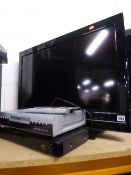 A TOSHIBA 32' LCD TV, a Samsung DVD player and another DVD player (3)