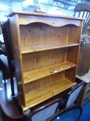 A MODERN PINE BOOKCASE