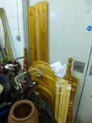 TWO PINE SINGLE BEDS (screws)