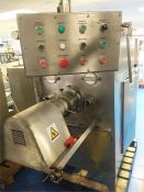 1 x Palmia ribbon mixer grinder. Approx. 600L capacity. 160 mm head. All s/s. Suitable for fresh and