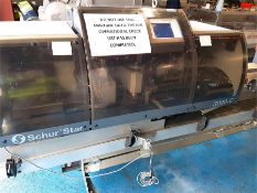 1 x Schur Star 3020-C continuous bag sealer with opening system for loading of the bags. Automatic
