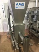 1 x All s/s Ajax low level screw feed auger. Complete with holding hopper. PLC controlled. 100mm