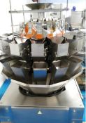 1 x Ishida CCWZ-214W S/30 - WP. 14 head double drop, dimple pan, multihead weigher. S/n 19928. All