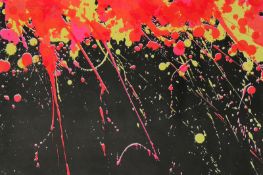 Walasse Ting, Fireworks, Lithograph Artist: Walasse Ting, Chinese/American (1929 - 2010) Title: