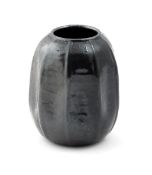 A Martin Brothers stoneware gourd vase, by Edwin and Walter Martin, dated 1907, ribbed form, covered