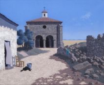 ‡TRISTRAM HILLIER R.A. (1905-1983) Una Ermita signed with initials and dated `74, also titled and