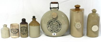 An Old Fulham pottery “Adaptable Hot Water Bottle & Bed Warmer”, 10